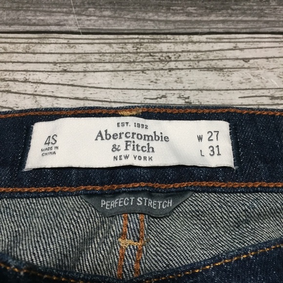 Abercrombie & Fitch Erin Skinny Jeans Women’s 27x31 (Actual W30 L29.5) Blue - Picture 10 of 10
